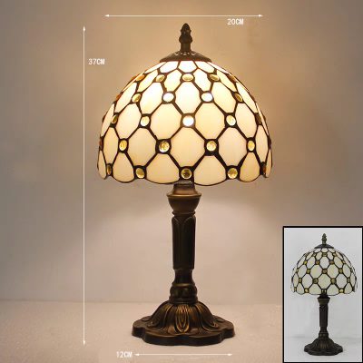 新品 ステンドグラスランプ 電気スタンドアンティークランプ ガラスランプ 寝室暖かいクリエイティブ ライト 照明 フロアスタンド ダイヤモンド