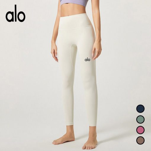 Alo Yoga アロヨガ トレーニングパンツ ハイウエスト トレーニング ヨガウェア レディース リラックスパンツ スポーツ 運動 カジュアル 吸汗速乾