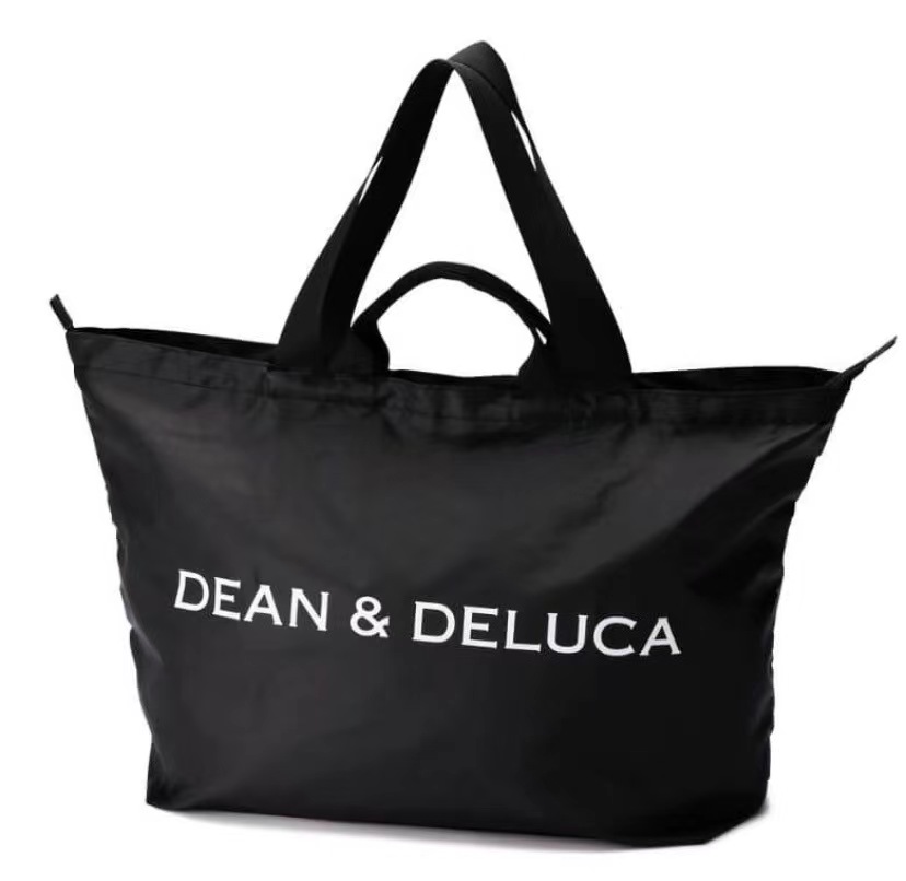 大人気 DEAN&DELUCA ディーン&デルーカ パッカブルトートバッグ エコバッグ トートバッグ レディース バッグ ブラック 大容量 シンプル