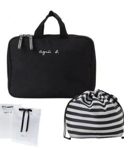 大人気 agnes b. AC12 E POUCH アニエスベー ロゴ マザーズポーチ おむつポーチ ナイロンバッグ