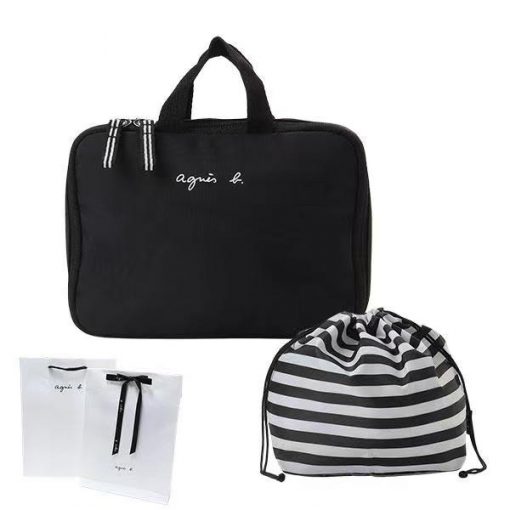 大人気 agnes b. AC12 E POUCH アニエスベー ロゴ マザーズポーチ おむつポーチ ナイロンバッグ