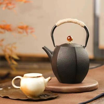 900ml 鉄瓶 急須 鉄器 鋳物 伝統工芸品 鉄瓶 健康 鉄急須 きゅうす 茶こし付き 鉄 茶葉 ガス電気コンロ炭火ih調理器直火対応