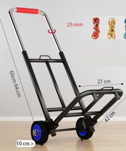 トロリー 折りたたみ トロリー プルグッズ 軽量 折り畳み式 移動 フラットベッドトレーラーオフィス ショッピングカート 携帯荷物車 シニア旅行ショッピング 小さなトレーラー