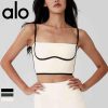 Alo Yoga アロヨガ Y ブラ ライトサポート スポーツブラ 揺れない クロスバック サポートブラ ヨガウェア 美胸 ブラック ホワイト グリーン