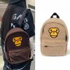 BAPE かわいい バックパック チャーム リュック バックパック 通学 会社 学校 おでかけ 旅行 おしゃれ ブラウン カーキ