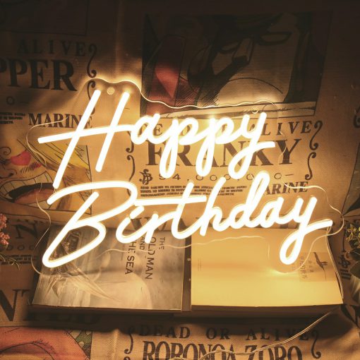 Happy Birthday ネオンサイン LED 暖かい光 個性 デザイン ネオンサイン 居酒屋 喫茶店の装飾 ネオンサイン ネオンライトLEDインテリアライト ネオンラ バー カフェ USB給電