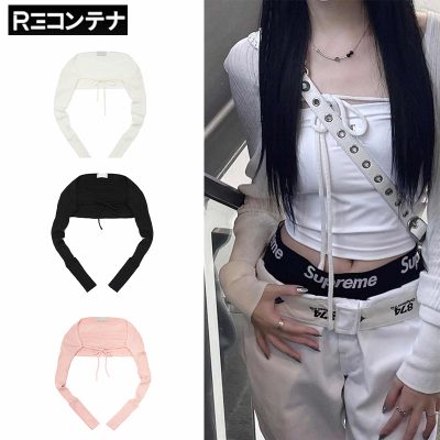 REコンテナ リコンテナ カーディガン 韓国 ファッション 人気 レディース 春夏 ホワイト ブラック ピンク
