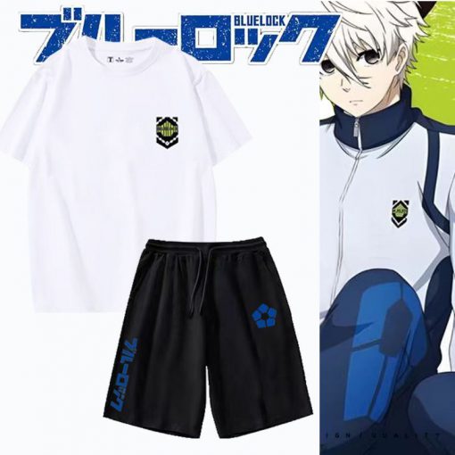 新品 ブルーロック 上下セット 糸師凛 ジャージ コスプレ Tシャツ ズボン スポーツウエア コスチューム 仮装 男女兼用