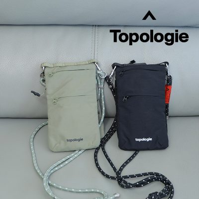 topologie トポロジー ショルダーバッグ スマホポーチ 耐久性 大容量 フォンサコッシュ トポロジー シンプル リサイクルナイロン 軽量 カジュアル 通勤通学 旅行 ブラック カーキ