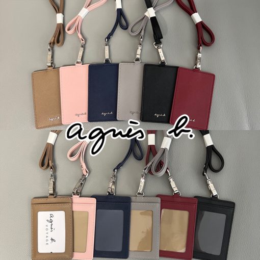 【人気商品】agnes b. アニエスベー カードケース 名刺入れ ケース パスケース カード入れ 定期入れ レディース 本革 スイカ収納 パスモ収納 ブラック ネイビー ピンク グレー レッド ダークピンク