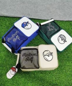 malbon golf マルボンゴルフ ボールポーチ カートバッグ ツーポケット 多機能クラッチバッグ