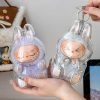2つセット labubu ぬいぐるみ 雨カバー クリアケースのみ2個 可愛い おもちゃ