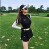 PXG ピーエックスジー クルーネック スウェット ゴルフウェア スポーツウェア 夏 吸汗速乾 アイスシルク 防晒 フィットネスウェア 長袖 カジュアル スポーツ