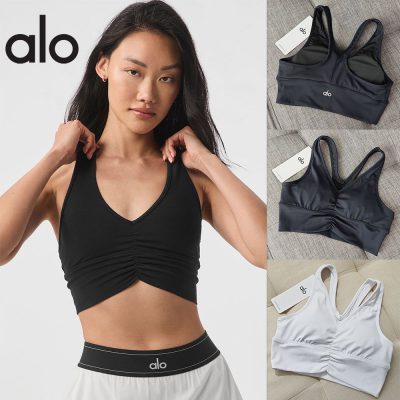 Alo Yoga アロー ヨガ スポーツブラ シンプル デザイン フィットネス アクティブウエア 多色展開 快適 おしゃれ ブラック ホワイト