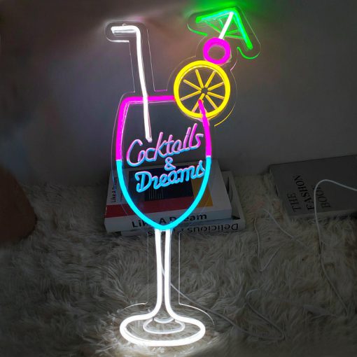 カクテル LED ネオンサイン 個性 デザイン ネオンサイン 居酒屋 喫茶店の装飾 ネオンサイン ネオンライトLEDインテリアライト ネオンラ バー カフェ USB給電