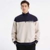 Malbon Golf マルボンゴルフ ハーフジップブルゾン メンズ トップス ゴルフジャケット カーキ グリーン ネイビー シンプル カジュアル