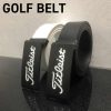 Titleist golf タイトリスト ゴルフ ベーシック ベルト 本革製 メンズ用 シンプルデザイン 2色展開