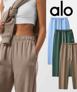 Alo Yoga アロヨガ スウェットパンツ ヨガパンツ ヨガパンツ スポーツ トレーニング ゆったり ブラウン ブルー グリーン