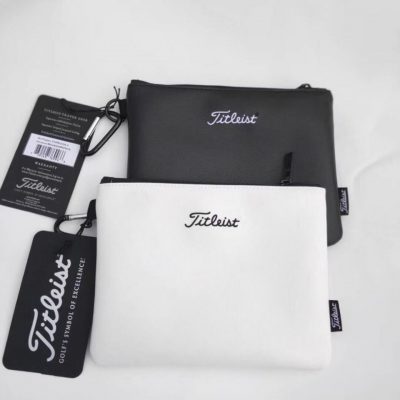 Titleist タイトリスト ポーチ 小物入れ ブラック ホワイト スポーツ アクセサリーポーチ ゴルフ旅行 収納