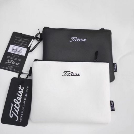 Titleist タイトリスト ポーチ 小物入れ ブラック ホワイト スポーツ アクセサリーポーチ ゴルフ旅行 収納