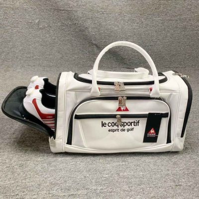 le coq sportif golf ルコックゴルフ ボストンバッグ 防水・シューズ収納ポケット付き 衣類収納バッグ ゴルフ用