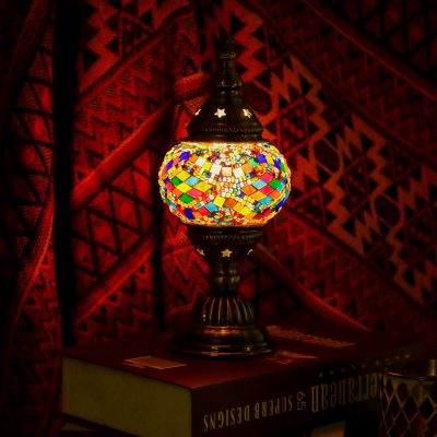 トルコ モザイクランプ コードレス LED テーブルランプ 卓上ライト スタンドライト おしゃれ アジアン エスニック オリエンタル トルコ 雑貨 モロッコ