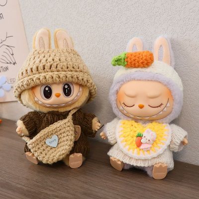 3つセット LABUBU ぬいぐるみ 服 かわいい ドール服 かわいいドール服 おしゃれな衣装 可愛い 17cm かわいい うさぎ ドール用