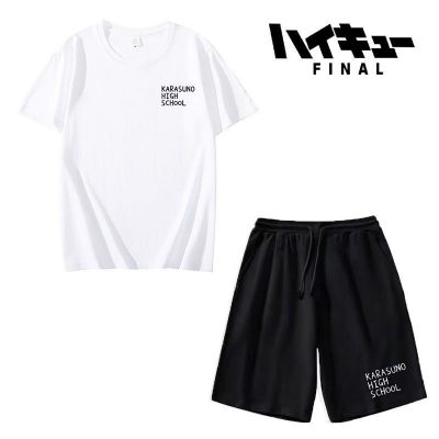 ハイキュー 上下セット コスプレ衣装 ジャージ Tシャツ+ズボン ユニフォーム 運動服 コスチューム 通気性 スポーツ プレゼント 男女兼用