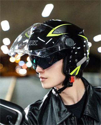バイクヘルメット 自転車用ヘルメット 頭囲54cm-62cm適用 ハーフ 大きいサイズ ロング シールド付き 軽量 メンズ レディース ジェット 蒸れない 耐衝撃性 通気 半帽 ハーフヘルメット 男女兼用 3C安全基準認証