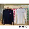 MAISON KITSUNÉ メゾンキツネ フォックスヘッドロゴ ロンT 長袖 スウェット メンズ レディース ブラック ホワイト ネイビー