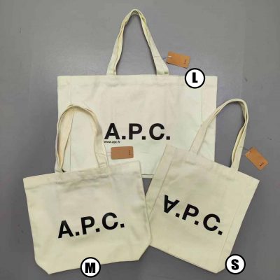 レディース APC Tote bag トートバッグ ホワイト アーペーセー バッグ ネイビー ビジネスバッグ 通勤バッグ A4 軽量 ママバッグ  大きめ クリスマス プレゼント レディース シンプル カジュアル