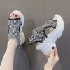 レディース 厚底 スニーカー スポサン スポーツサンダル インヒール