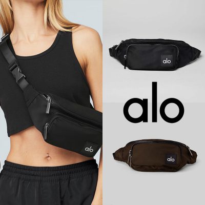 Alo Yoga アロー ヨガ ウエストバッグ コンパクト 軽量 丈夫 旅行 アウトドア ショルダー バッグ ブラック ブラウン