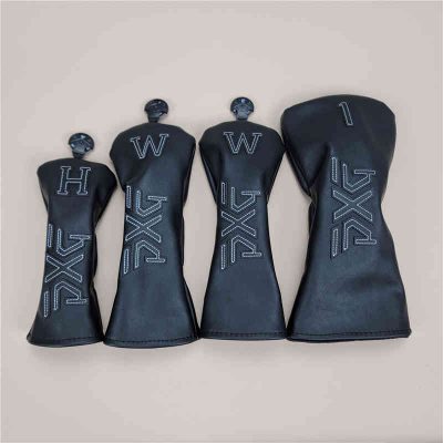 新品 PXG GOLF ピーエックスジー ゴルフ ヘッドカバー 4点セット 1+3+5+UT ドライバー用 アイアン用 ブラック