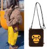 新品未使用 BAPE KIDS A BATHING APEじゃばら式CAMOスマホショルダーバッグ マイロコインケースバッグ ショルダーバッグ ブラウン