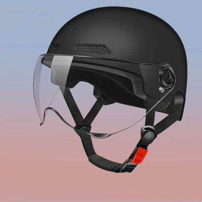 3C安全基準認証 自転車ヘルメット 大人用 軽量 サイズ調整可 55-65cm スポーツ おしゃれ フリーサイズ 男女兼用 ヘルメット ショート 透明 シールド 5色