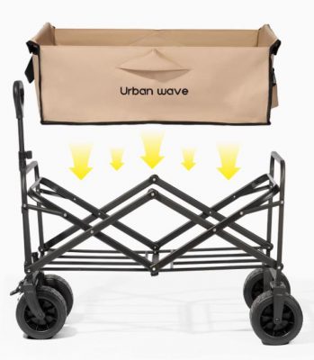 トロリー 折りたたみ アウトドア トロリー プルグッズ 軽量 折り畳み式 移動 フラットベッドトレーラーオフィス ショッピングカート 携帯荷物車 シニア旅行ショッピング 小さなトレーラー ブラック