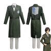 進撃の巨人 コスプレ衣装 5点セットThe Final Season コスプレ 衣装 コート ミリタリー 調査兵団 軍服 コスチューム コスプレ衣装 コスチューム 演出服 アニメ ゲーム ハロウィン cosplay 変装