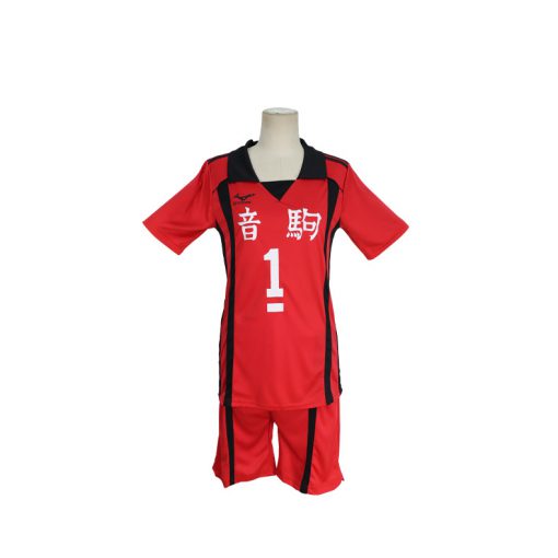 ハイキュー 上下セット コスプレ衣装 番号1番 ジャージ Tシャツ+ズボン ユニフォーム 音駒高校 排球部 日向翔陽 孤爪研磨 黒尾鉄朗 運動服 コスチューム