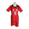ハイキュー 上下セット コスプレ衣装 番号5番 ジャージ Tシャツ+ズボン ユニフォーム 音駒高校 排球部 日向翔陽 孤爪研磨 黒尾鉄朗 運動服 コスチューム